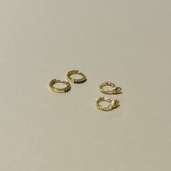Snake  earrings  M648 - Picture 3 of 5